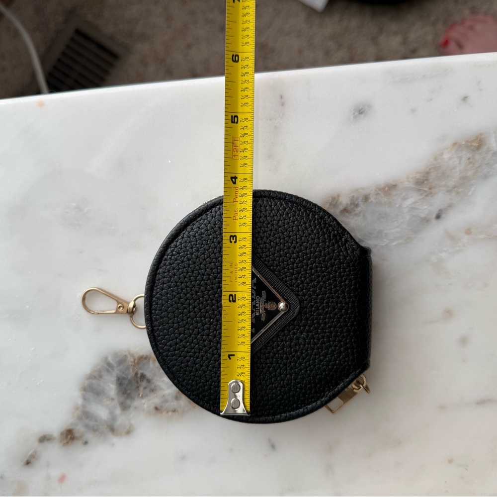 Upcycled Black Pouch Accessory - Picture 5 of 5